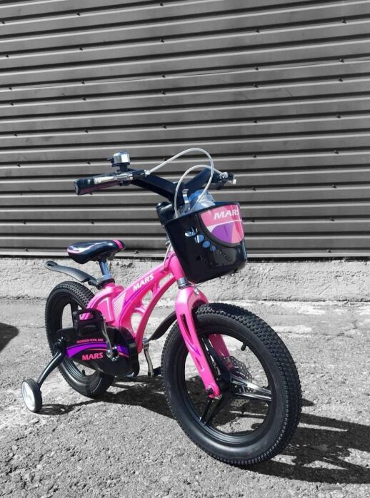 Дитячий велосипед магнієвий для дівчинки MARS NEW на дисках 20 дюймів рожевий
