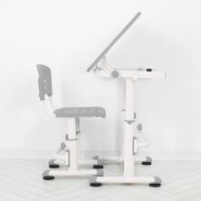 Дитяча регульована пластикова парта зі стільцем Bambi M 4820-11 сіра