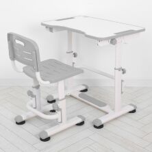 Дитяча регульована пластикова парта зі стільцем Bambi M 4820-11 сіра