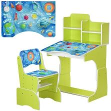 Дитяча парта растишка Bambi B 2071-23 Космос салатова