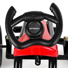 Дитячий педальний карт на Єва колесах Bambi M 4087E-3 червоний **