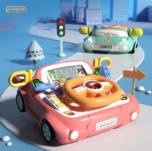 Дитяча іграшка кермо-авто тренажер з музичними та світловими ефектами CY 7099 B, мятний