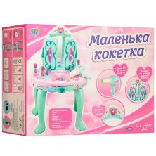 Дитячий туалетний столик, трюмо для дівчинки LIMO TOY 008-906 фен музика світло аксесуари блакитний**