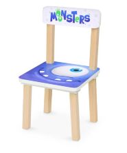 Дитячий дерев'яний столик зі стільчиком і ящиком Bambi 803-4 Монстри**