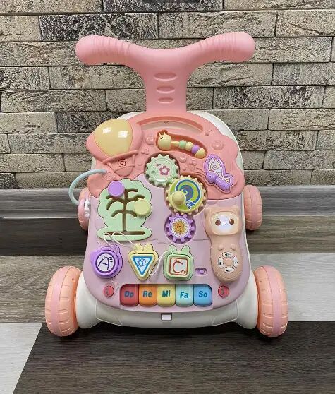 Каталка толокар ходунки LIMO TOY M 5473 AB (N5218A) піаніно шестерні сортер музика, звук, світло