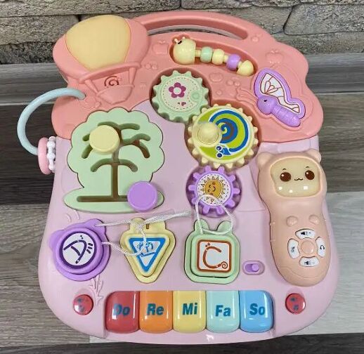 Каталка толокар ходунки LIMO TOY M 5473 AB (N5218A) піаніно шестерні сортер музика, звук, світло