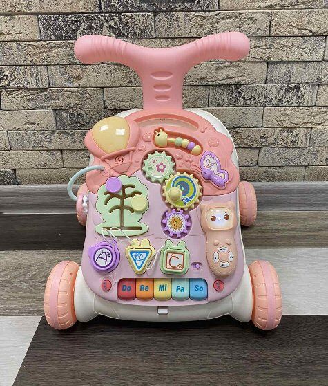 Каталка толокар ходунки LIMO TOY M 5473 AB (N5218A) піаніно шестерні сортер музика, звук, світло