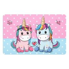 Дитячий стіл дерев'яний зі стільчиком Bambi BSM1-20 білий Єдиноріг**