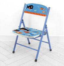 Дитячий столик зі стільчиком Bambi A19-SFISH Морські мешканці складаний**