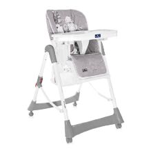 Стільчик для годування Lorelli (Bertoni) Gusto Grey Rabbits Сірий "Кролики". Дитячий стілець для годування