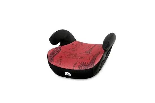 Дитяче Автокрісло-БУСТЕР Lorelli (Bertoni) Teddy 15-36 кг 4-12 років Black/Eed cities Червоне