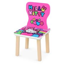Дитячий дерев'яний столик з двома стільчиками Bambi 506-49 HELLO KITTY для дівчинки рожевий**