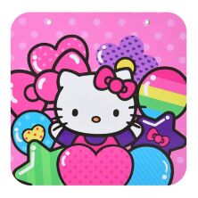 Дитячий дерев'яний столик з двома стільчиками Bambi 506-49 HELLO KITTY для дівчинки рожевий**