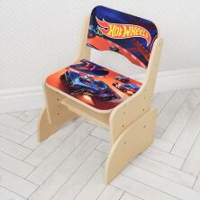 Дитяча регульована парта зі стільчиком растишка Bambi W 2071-114-1 "Хот Вілс Hot Wheels" венге світле**