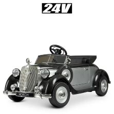 Дитячий електромобіль Машина Audi JE1005EBLR-2(24) КОРЧ ліцензійний з м'яким сидінням / чорний**