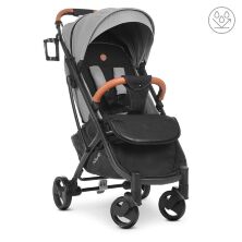 Прогулянкова алюмінієва коляска El Camino M 3910 v.2 Storm Gray з чохлом на ніжки та підсклянником/сіра