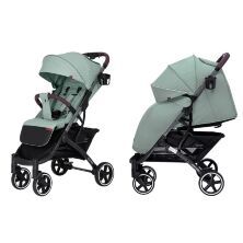 Прогулянковий дитячий візок CARRELLO Astra CRL-5505/1 Mint Green з дощовиком і підсклянником /КОЛЯСКА зелена