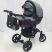 Коляска дитяча класична універсальна 2 в 1 MACAN Black-pattern чорна