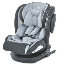 Дитяче автокрісло El Camino Evolution 2 ME 1045 Melange Gray із системою isofix, поворотне 360 / сіре