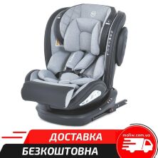 Дитяче автокрісло El Camino Evolution 2 ME 1045 Melange Gray із системою isofix, поворотне 360 / сіре