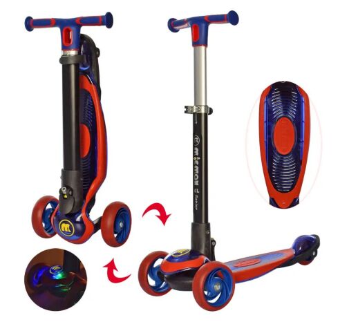 Самокат дитячий складаний iTrike JR 3-003-1-B MAXI 8 кольорів принт