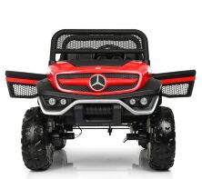 Дитячий двомісний електромобіль BAMBI Джип Мерседес 4WD M 4133EBLR-1 з амортизаторами білий