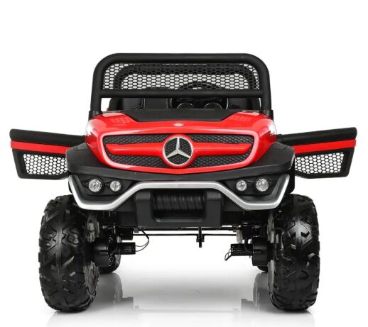 Дитячий двомісний електромобіль BAMBI Джип Мерседес 4WD M 4133EBLR-1 з амортизаторами білий