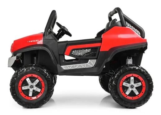 Дитячий двомісний електромобіль BAMBI Джип Мерседес 4WD M 4133EBLR-1 з амортизаторами білий