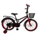 Дитячий двоколісний велосипед Crosser Rocky 20 дюймів з переднім кошиком, чорно-червоний