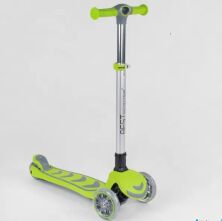 Триколісний самокат Best Scooter 67261 складаний кермо з фарою червоно-чорний