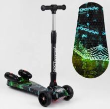 Самокат дитячий триколісний Best Scooter 65628 MAXI з парогенератором / турбіна / дим / музичні ефекти