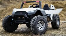 Дитячий двомісний електромобіль Баггі Джип Квадроцикл Bambi Racer 4WD M 4170EBLR-1(24V) / колір білий ***