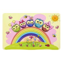 Дитячий стіл дерев'яний зі стільчиком Bambi BSM1-01 Сови білий**