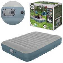 Надувний велюровий Матрац Ліжко Bestway 69078 з вбудованим насосом на акумуляторі**