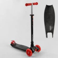 Триколісний дитячий самокат Best Scooter A 25772/779-1524 трубка керма алюмінієва / чорно-червоний