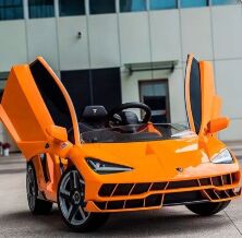 Дитячий електромобіль легкова машина Lamborghini M 4319EBLR-7оранжевый **