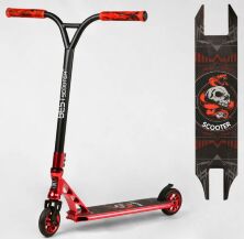 Трюковий двоколісний самокат Best Scooter BS-7433 HIC-система ПЕГИ Алюм. диск і дека АНОДОВАНА фарбування