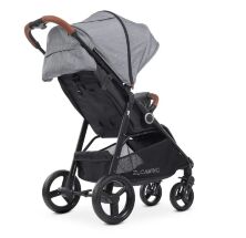 Прогулянкова коляска дитяча El Camino ME 1024 X4 Pink Lines з чохлом на ніжки та дощовиком Рожева для дівчинки