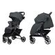 Прогулянковий дитячий візок CARRELLO Astra CRL-5505/1 Raven Grey з дощовиком і підсклянником /КОЛЯСКА сіра