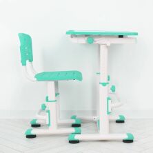 Дитяча регульована пластикова парта зі стільцем Bambi M 4820-5 зелена