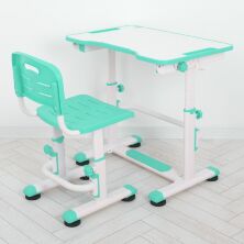 Дитяча регульована пластикова парта зі стільцем Bambi M 4820-5 зелена