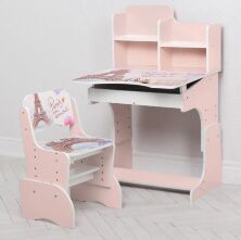 Дитяча парта растишка Bambi B 2071-20 Париж рожевий**