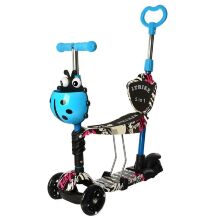 Самокат 5 в 1 iTrike JR 3-058-I MAXI Божа корівка