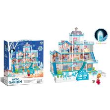 Будиночок для ляльок чотириповерховий 556-63 Будинок ляльковий з меблями та лялькою 10см, з аксесуарами (285 деталей)