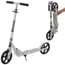 Самокат дитячий двоколісний складаний iTrike SR2-010-2-W алюмінієвий з підніжкою білий **