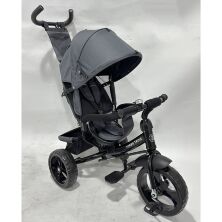 Триколісний велосипед-коляска TURBOTRIKE MT 1005-2 вільний хід коліс, підшипник, сірий