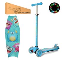 Триколісний самокат дитячий iTrike JR 3-055-1-BL MAXI малюнок синій**