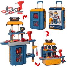 Дитячий ігровий набір інструментів 8122P Стіл з інструментами "Верстак" (46 деталей) у валізі**