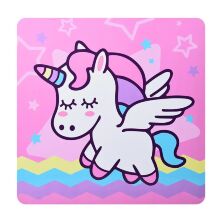 Дитячий дерев'яний столик з двома стільчиками Bambi 506-65 Єдиноріжок Поні для дівчинки Рожевий**