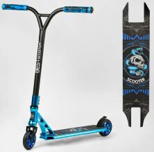 Трюковий двоколісний самокат Best Scooter BS-7615 HIC-система ПЕГИ Алюм. диск і дека АНОДОВАНА фарбування